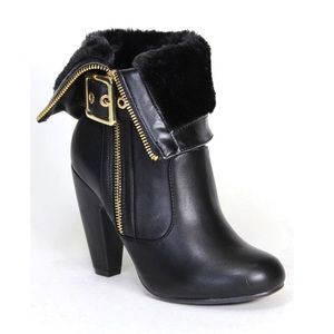 BAMBOO Mozza Foldable Zip Up Boots •FINAL PRICE•